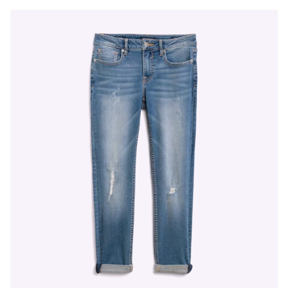 Vigoss Thompson Tomboy Mid Rise Distressed Jean size 27